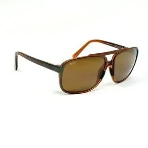 maui✰  Maui Jim Pokowai Arch Polarized Rectangular Matte Grey